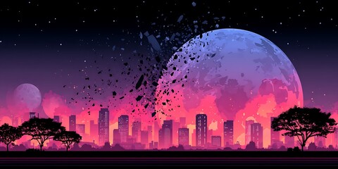 City Under a Shattering Moon