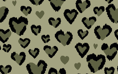 Abstract modern leopard seamless pattern. Animals trendy background. Color decorative vector stock illustration for print, card, postcard, fabric, textile. Modern ornament of stylized skin.