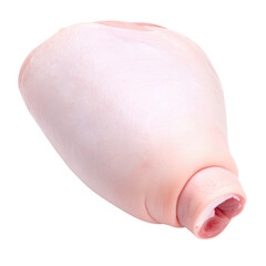 Fototapeta premium A fresh pork leg perfect for traditional dishes and culinary presentations.
