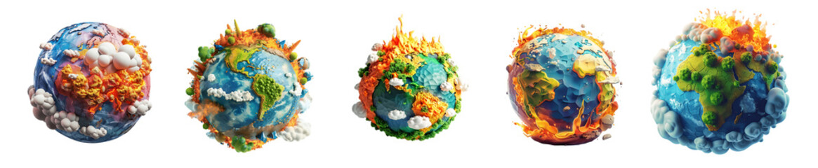Global Warming Stages: A Visual Representation of Climate Change