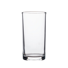 Empty glass isolated on white background
