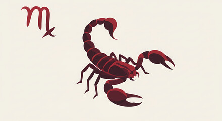 Obraz premium Modern Zodiac Symbols in Flat Vector Style: Clean Illustrations of the 12 Astrology Signs with Animals and Glyphs on White Background 