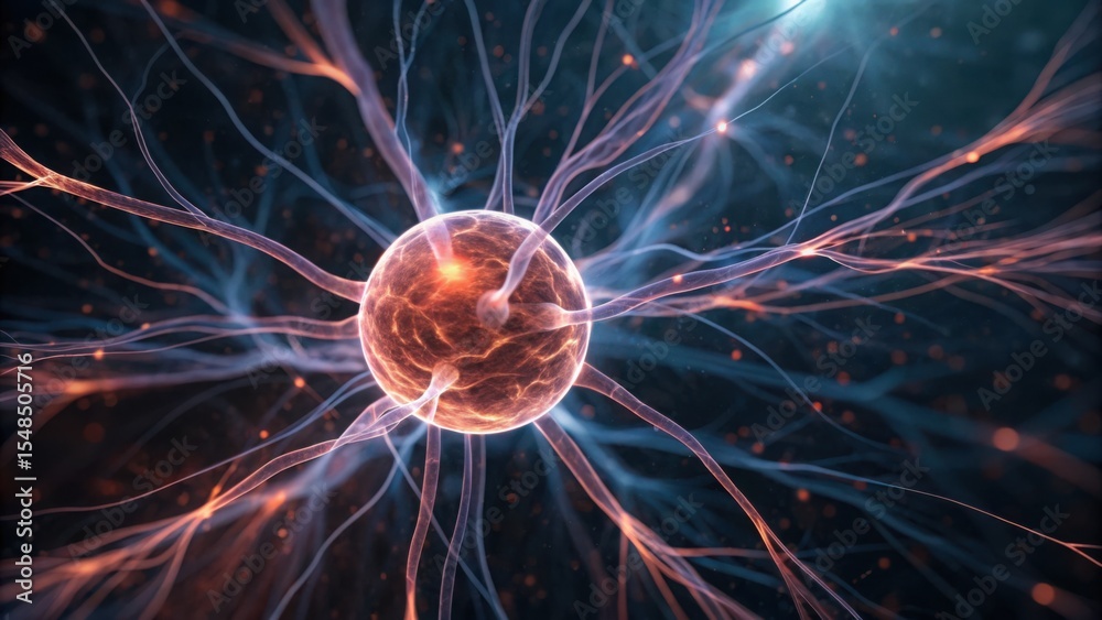 Poster Close-up View of Emitting Node with Plasma Threads in Gigapixel Standard