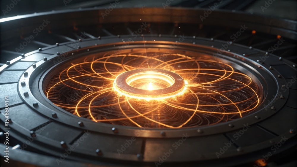 Poster dynamic plasma core with magnetic rings in motion and energy flow