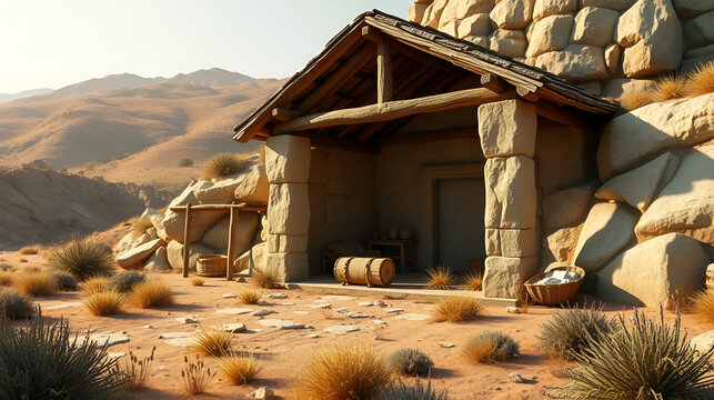 Sanctuary in the wilderness, covered, Bible imagery of Exodus 3d
