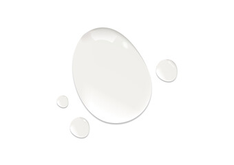 Realistic cosmetic serum drop texture of liquid drops serum gel or collagen skin care