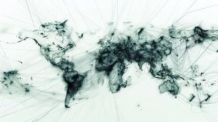 Abstract world map design