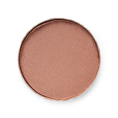 Fototapeta premium Beautiful eyeshadow refill pan isolated on white, top view