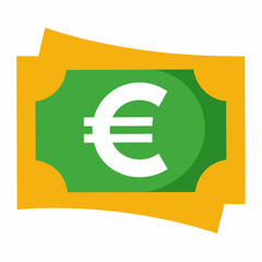 Illustration of Euro Currency Notes Stacked a Symbol of European Union s Financial System Representing Wealth Economy and International Trade in a Simple and Modern