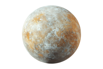 Mercury Planet isolated on a transparent background