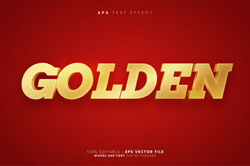 Simple Gold Title 3D Editable Text Effect