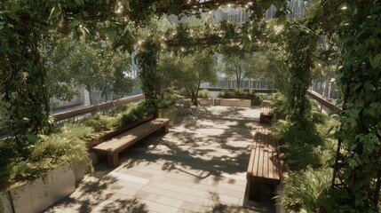 Fototapeta premium Urban garden outdoors
