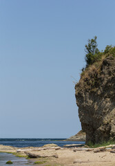 Resorts in Bulgaria. Kiten, Burgas Province, Bulgaria. The Black Sea coast, made of sedimentary...