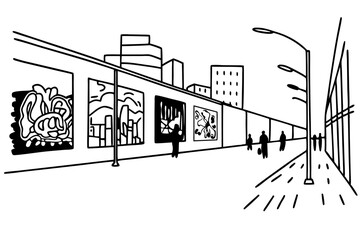 Urban Street Art Graffiti Design with Bold Yellow Cyan Magenta and Black Colors