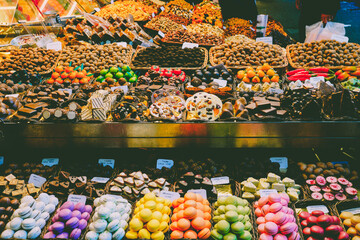 A Display of Delightful Sweets and Candies