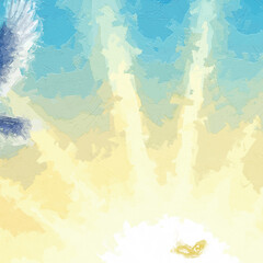 Various oil paintings, flowers, horses, waterfalls, forests, landscapes, swallows, butterflies, chrysanthemums, birds