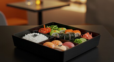 Indulge in an Exquisite Sushi Bento Box: A Culinary Journey in Every Bite