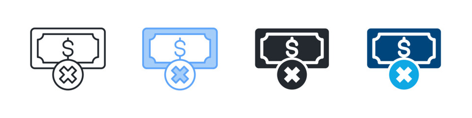 Obraz premium Non Profit Icon Set Multiple Style. Designed In Outline, Blue, Glyph, Dual Tone