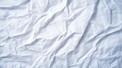 Obraz premium Crumpled gridded paper texture