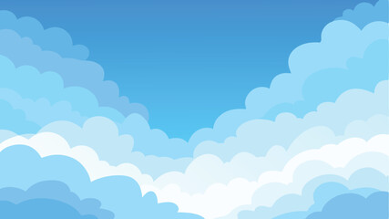 blue sky with clouds