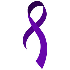Dementia Awareness Purple Ribbon