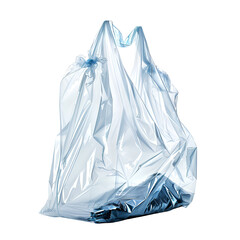 Translucent plastic bag abstract texture light blue
