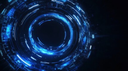 Obraz premium Abstract blue circular design