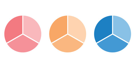 One Third Fraction Circle in Mathematics.