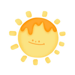 happy sun cartoon