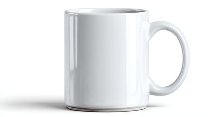 White coffee cup with no design on it. mochup-3D-isolate-background