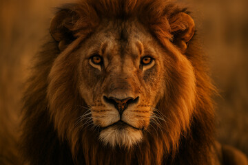 Fototapeta premium close up of a lion