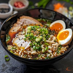 Traditional Shio Ramen: A Bright and Light Flavor Profile in Professional Photography