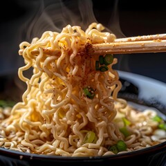 Perfectly Cooked Ramen Noodles - A Symphony of Texture and Flavor in
