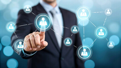 Best Job Candidate Pointed Out by Businessman – Human Resource Management, Recruitment, and Employment Concept, Generative AI