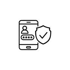 two factor icon or 2 factor symbol vector isolated. Best two factor icon vector for mobile apps, websites, design element and more.