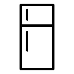 kitchen utensils outline icon. Refrigerator