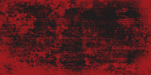 PrintGrunge texture effect background. Distressed rough dark abstract textured. Black isolated on red. Graphic design element vintage style decoration concept for banners, flyer, card, modern