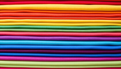 the image is a close up shot of horizontally stacked fabrics, these fabrics are layered on top of each other to fill the frame, creating a visual pattern