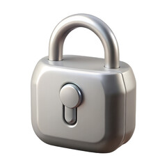 Find the best silver padlock image for security needs and protection with this high quality illustration