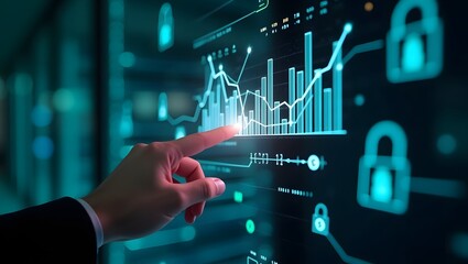 High-Resolution Stock Photo Data Analysis and Cybersecurity on Interactive Display