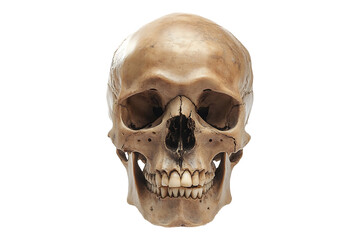 human skull isolated on a transparent background