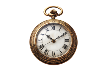 Pocket Watch isolated on a transparent background