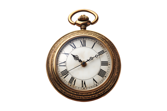 Pocket Watch isolated on a transparent background