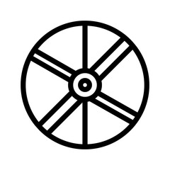 Obraz premium tire outline icon vector