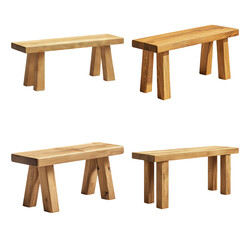 Wooden Benches in Various Finishes for Modern Indoor and Outdoor Settings