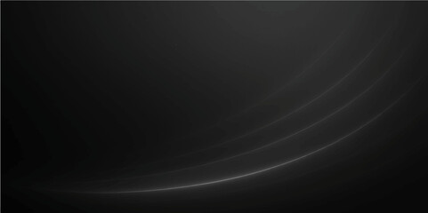 Obraz premium Abstract black and white background with flowing blue light waves, creating a dynamic digital art pattern