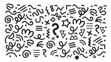  abstract geometric shapes, Memphis style pattern design for banner, card and flyer background. modern and Creative vector illustration.