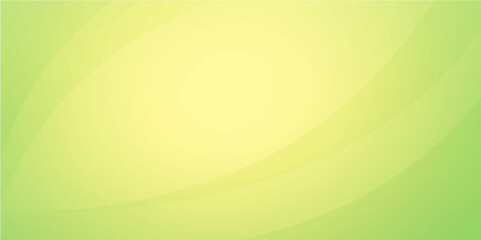 Abstract green and orange light design with a flowing wave pattern and golden curve illustration