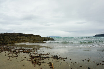 Beautiful view around Lang's beach in Northland, New Zealand.