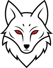 wolf head animal drawing face symbol